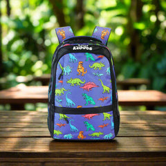 Smily Kiddos Rage Dino Backpack-Blue