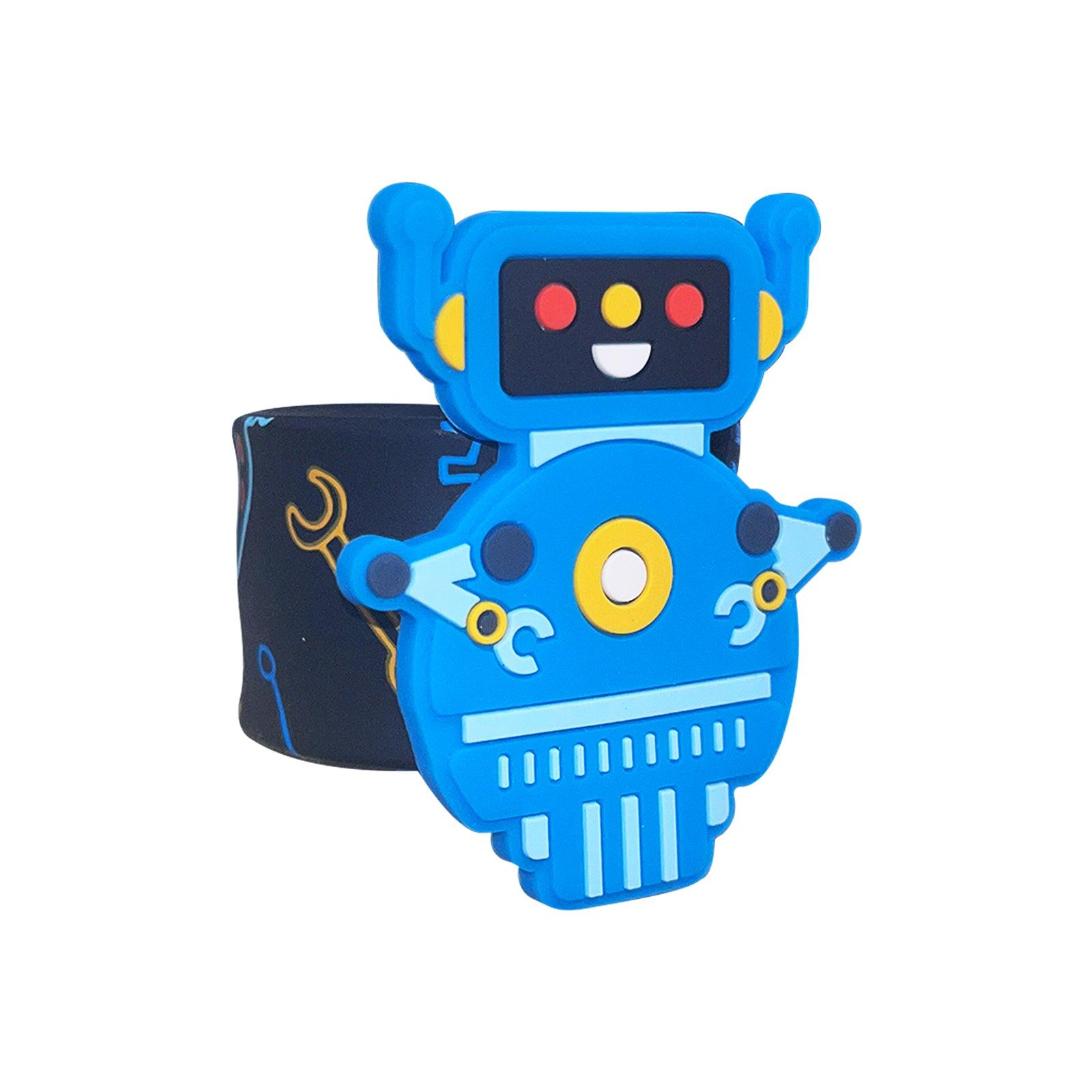 Smily Kiddos Fancy Slap band Robot Theme - Black