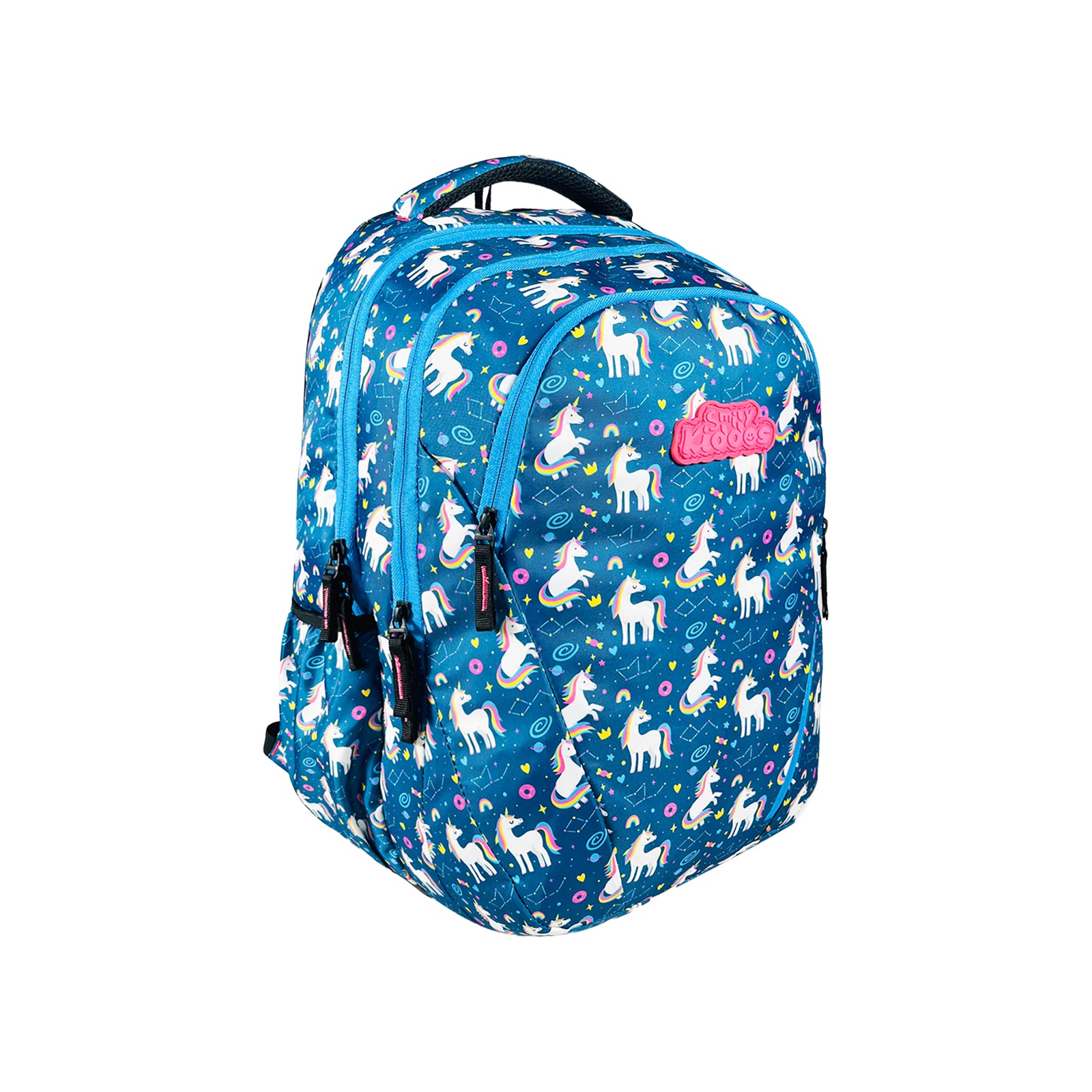 Smily Kiddos ARC Backpack with Pouch-Blue