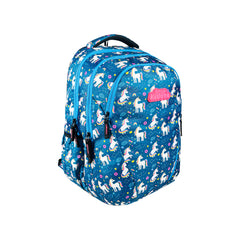 Smily Kiddos ARC Backpack with Pouch-Blue