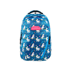 Smily Kiddos ARC Backpack with Pouch-Blue