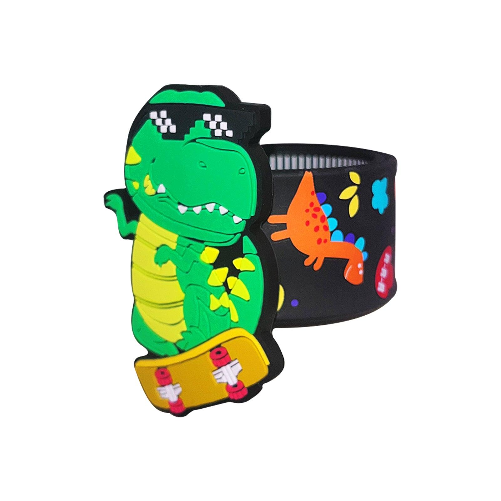 Smily Kiddos Fancy Slap band Dino Theme - Black