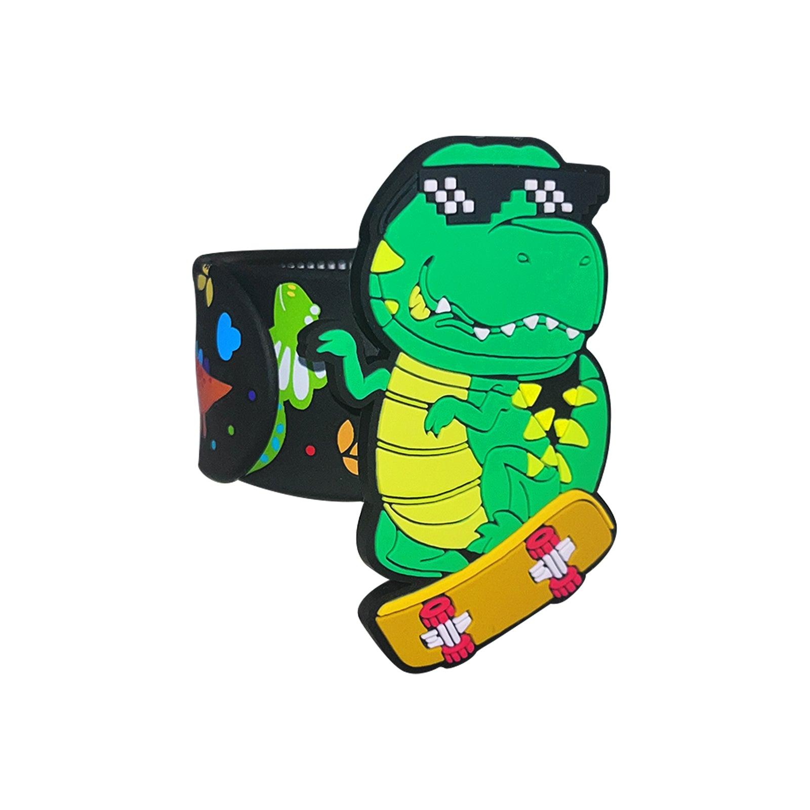 Smily Kiddos Fancy Slap band Dino Theme - Black