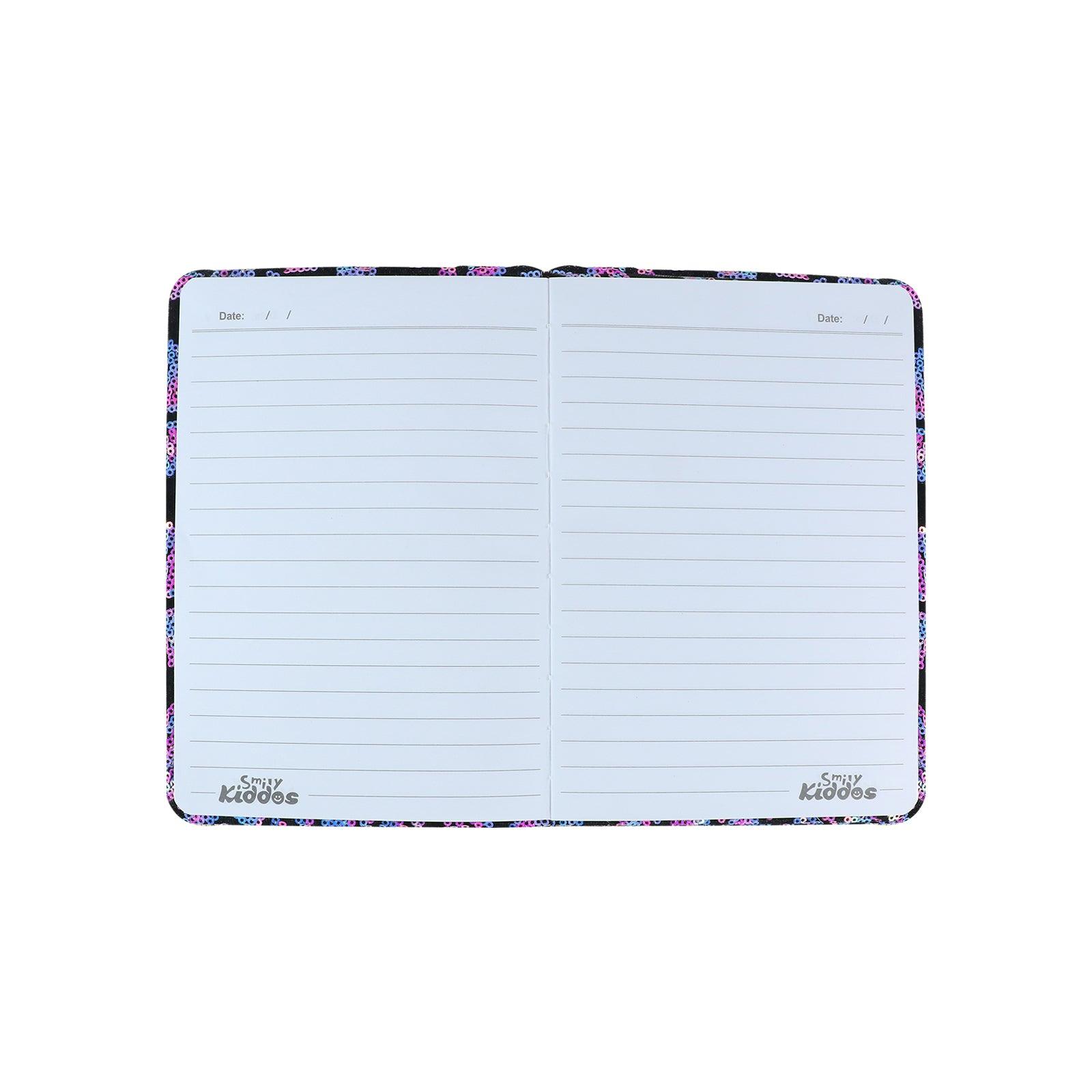 Smily Kiddos Sequin Note Book Purple