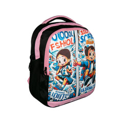 Smily Kiddos - Licensed Chhota Bheem Preschool Backpack I - Light Pink