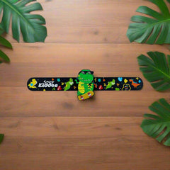 Smily Kiddos Fancy Slap band Dino Theme - Black