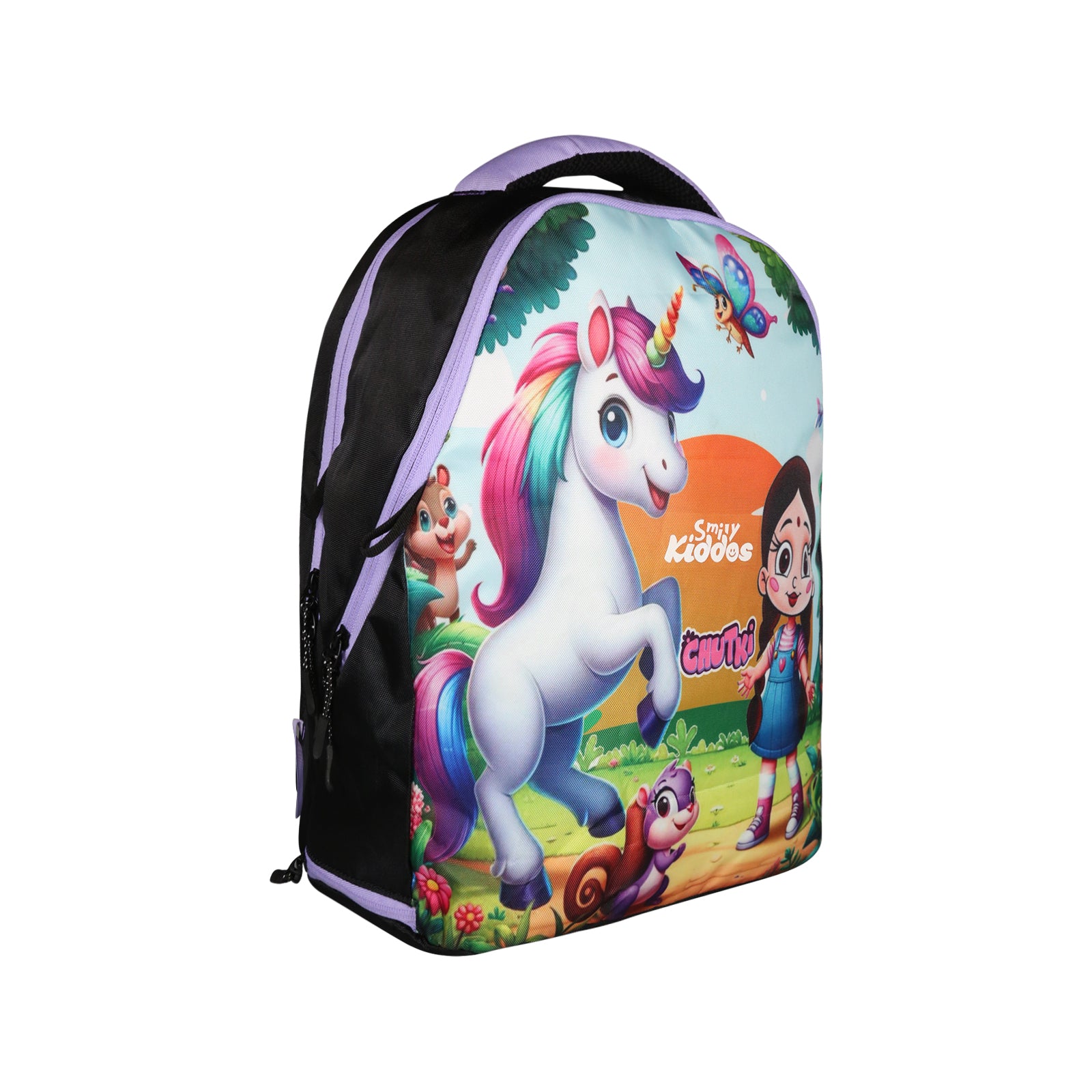 Smily Kiddos - Licensed Chhota Bheem Chutki Junior Backpack 2 -  Purple