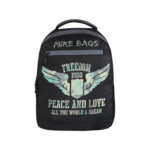 Image of Mike Bags Slate Backpack in Black - 26 Liters Capacity