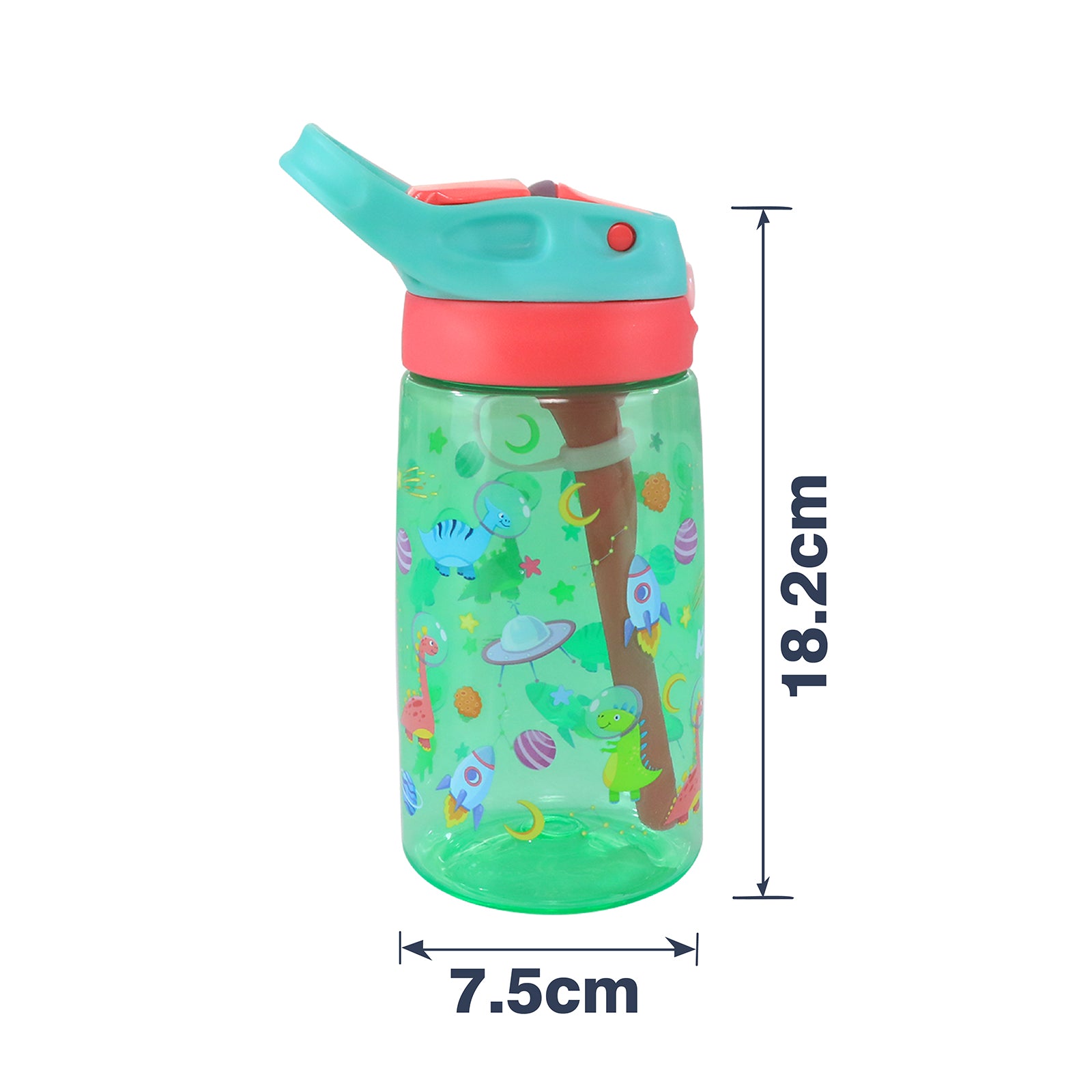 Smily kiddos sipper Bottle 450 ml - Dino Theme Green