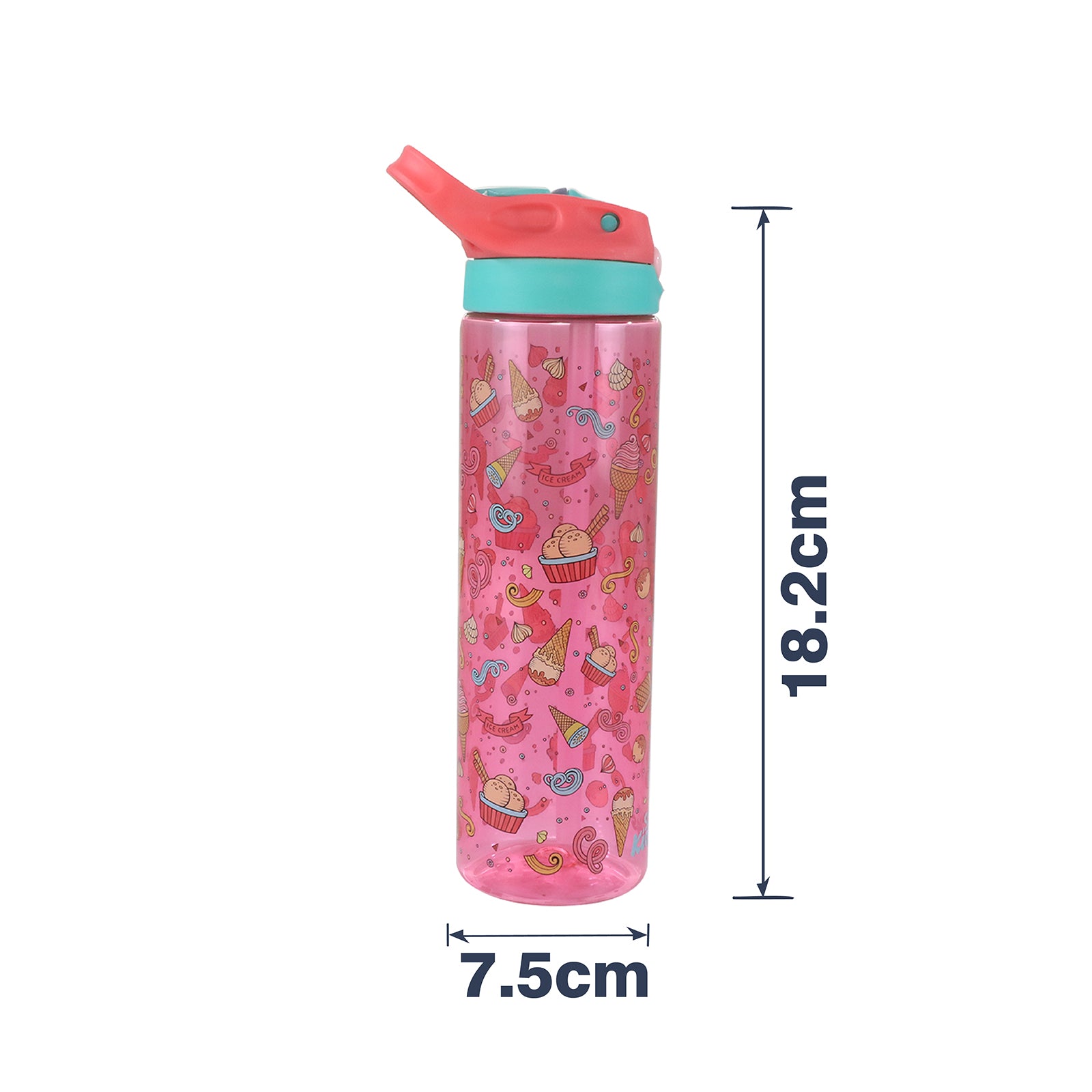 Smily kiddos Sipper bottle 750 ml - Ice Cream Theme Pink