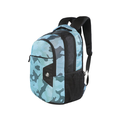 Image of Mike Bags Booster Laptop Backpack with Rain Cover in Camo Print Grey - 29 Liters Capacity