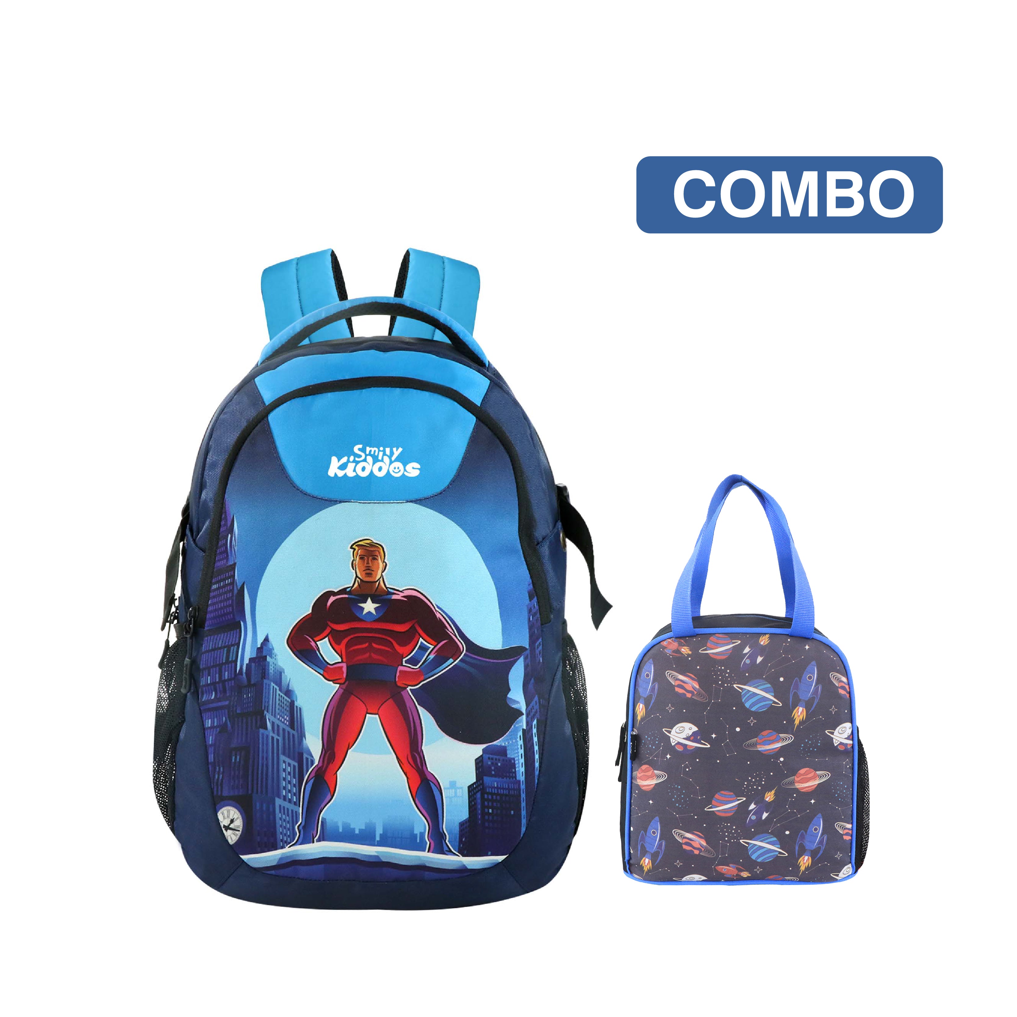 Smily Kiddos Combo Pack(Backpack & Lunch bag)