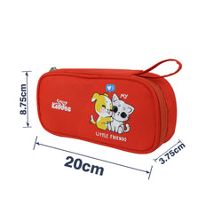 Smily Kiddos Zipper Pencil Pouch Kitty - Red