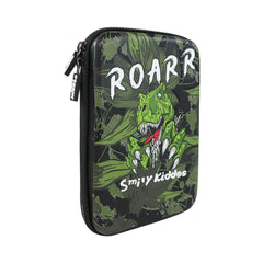 Smily Kiddos Single compartment Eva pencil case - Dino Roar Theme - Green