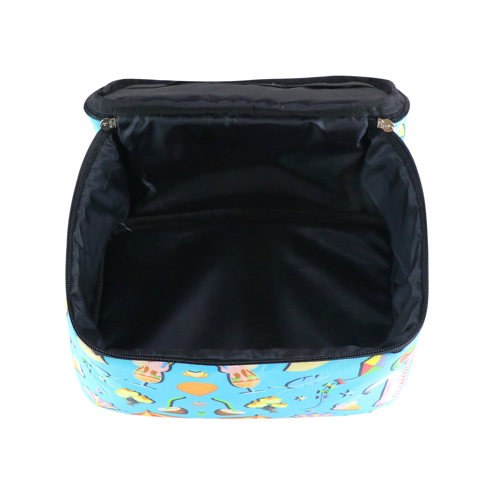 Smily Kiddos Double Decker Lunch Bag Picnic Theme- Blue LxWxH :25.5 X 17 X 20 CM