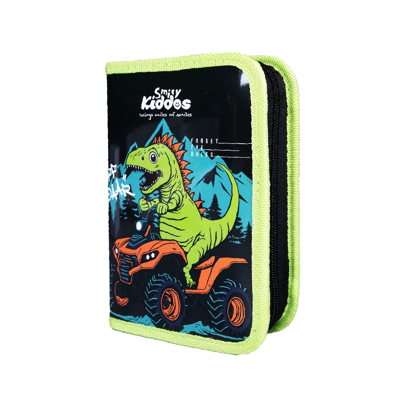 Dino - Themed Stationery Case – Black (Includes Stationery)