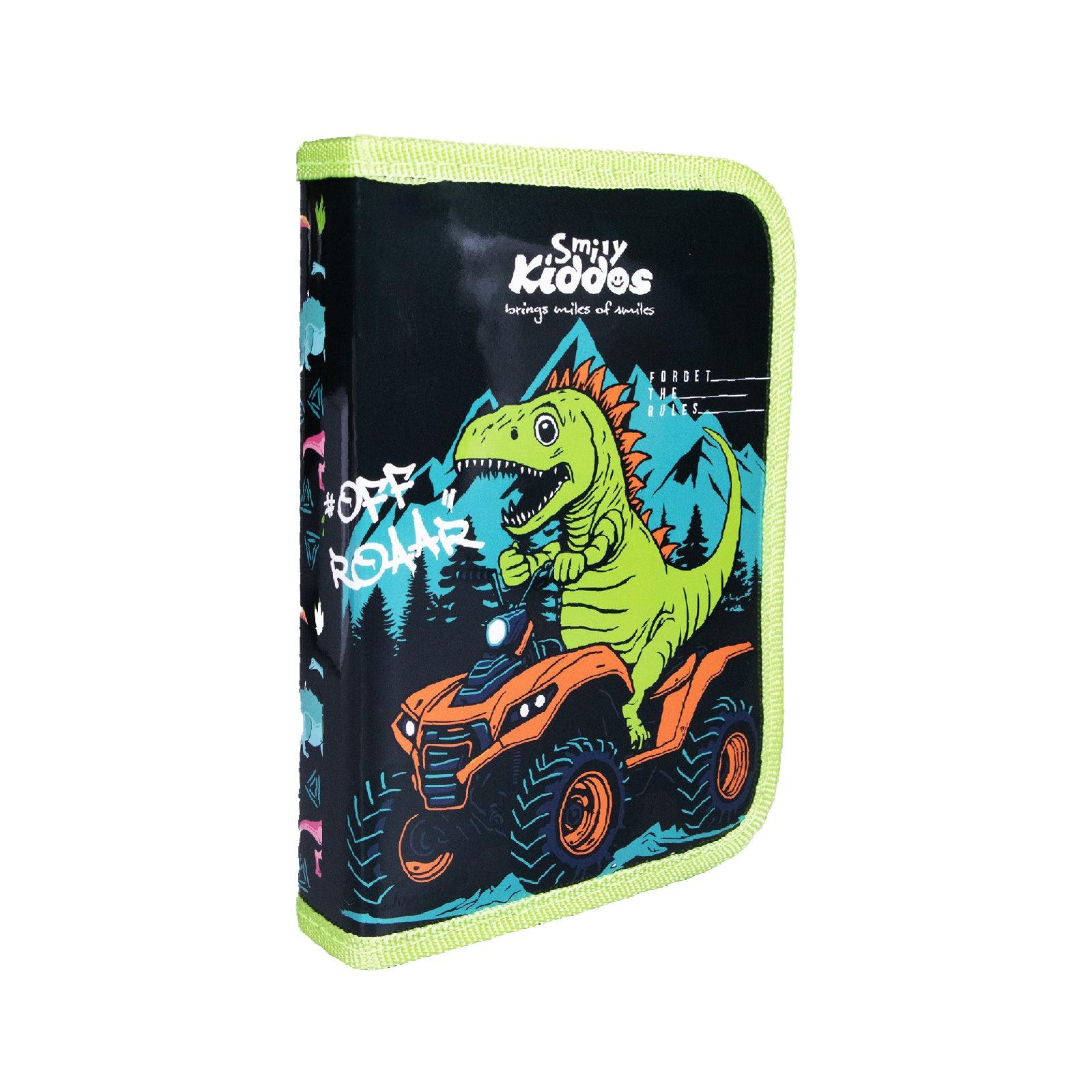 Dino - Themed Stationery Case – Black (Includes Stationery)