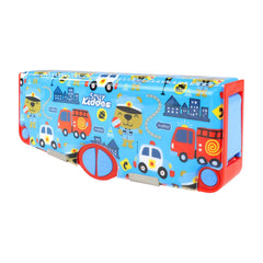 Smily Kiddos Pop Out Pencil box Police Theme - Blue