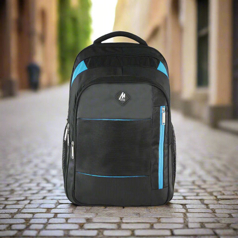 Image of Mike Prestige Backpack - Black & T Blue