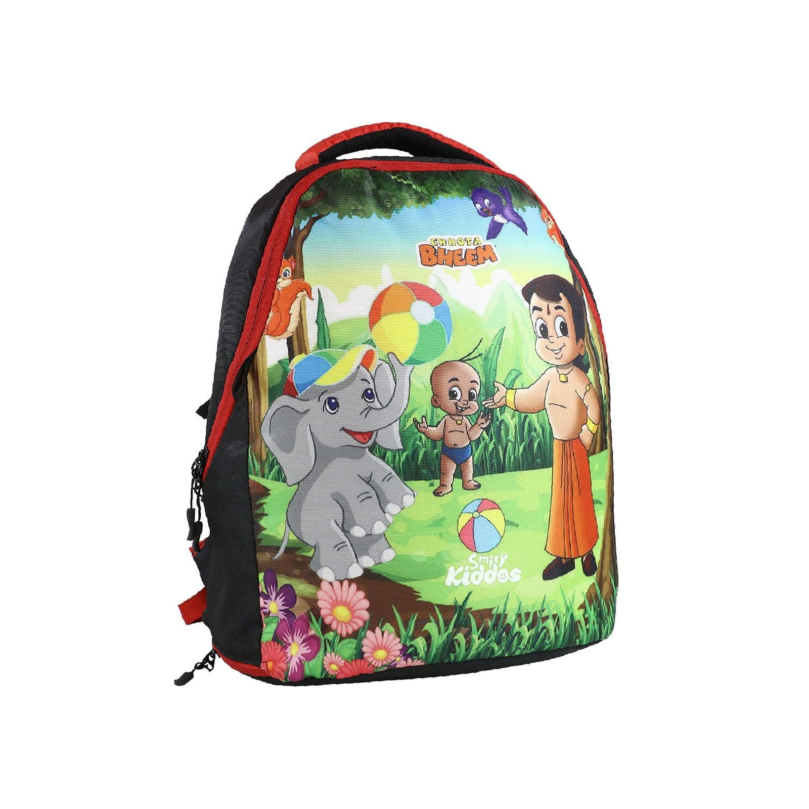 Smily Kiddos - Licensed Chhota Bheem Junior Backpack 2 - Red & Black