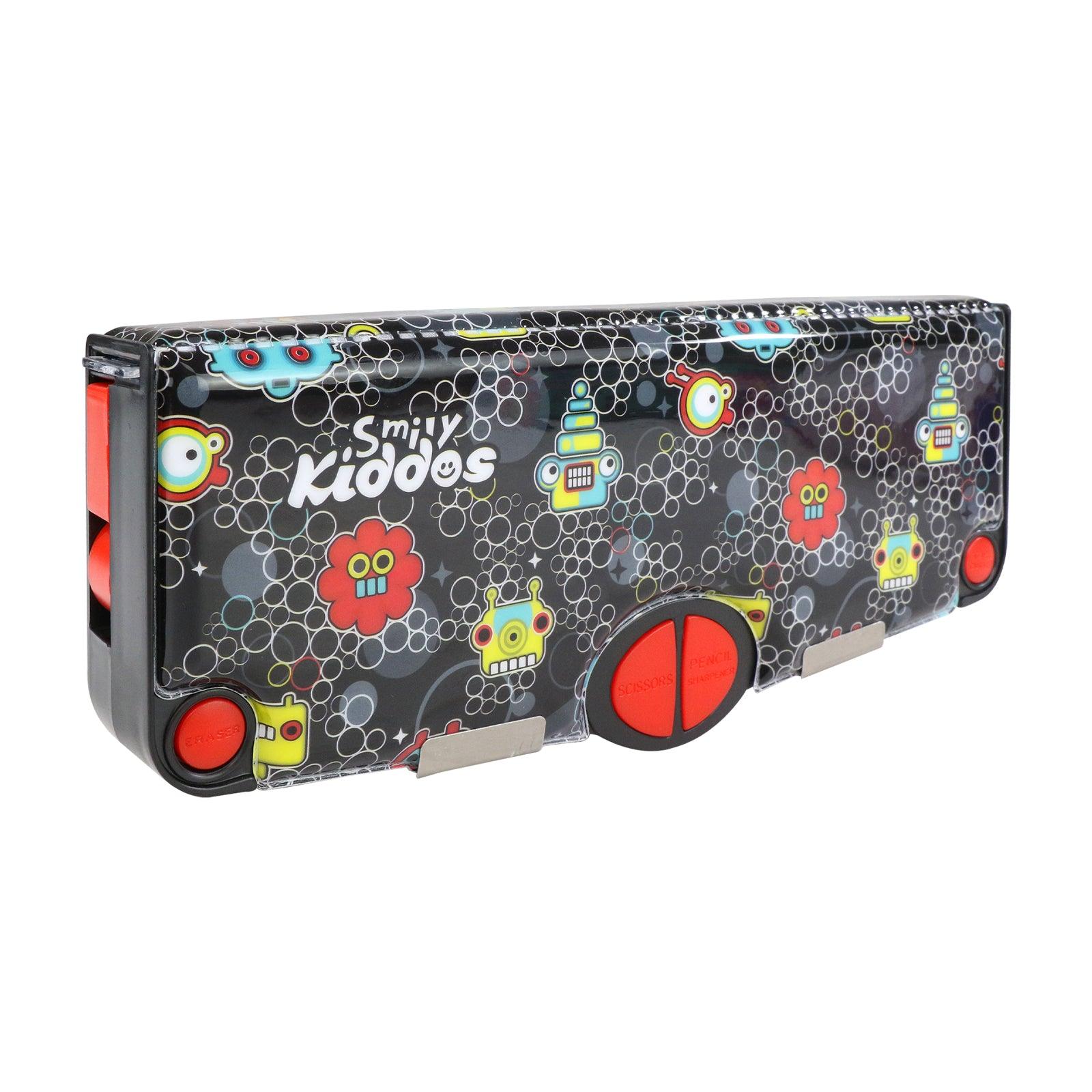 Smily Kiddos Pop Out Pencil box Robot Theme - Black