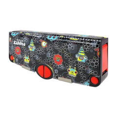 Smily Kiddos Pop Out Pencil box Robot Theme - Black