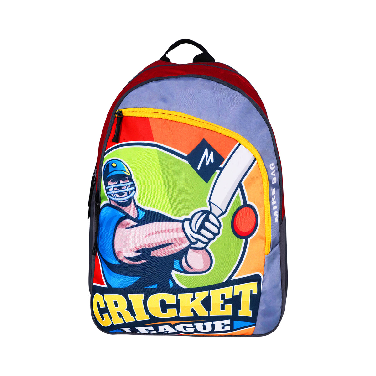 Mike Spark School Backpack - Cricket Theme