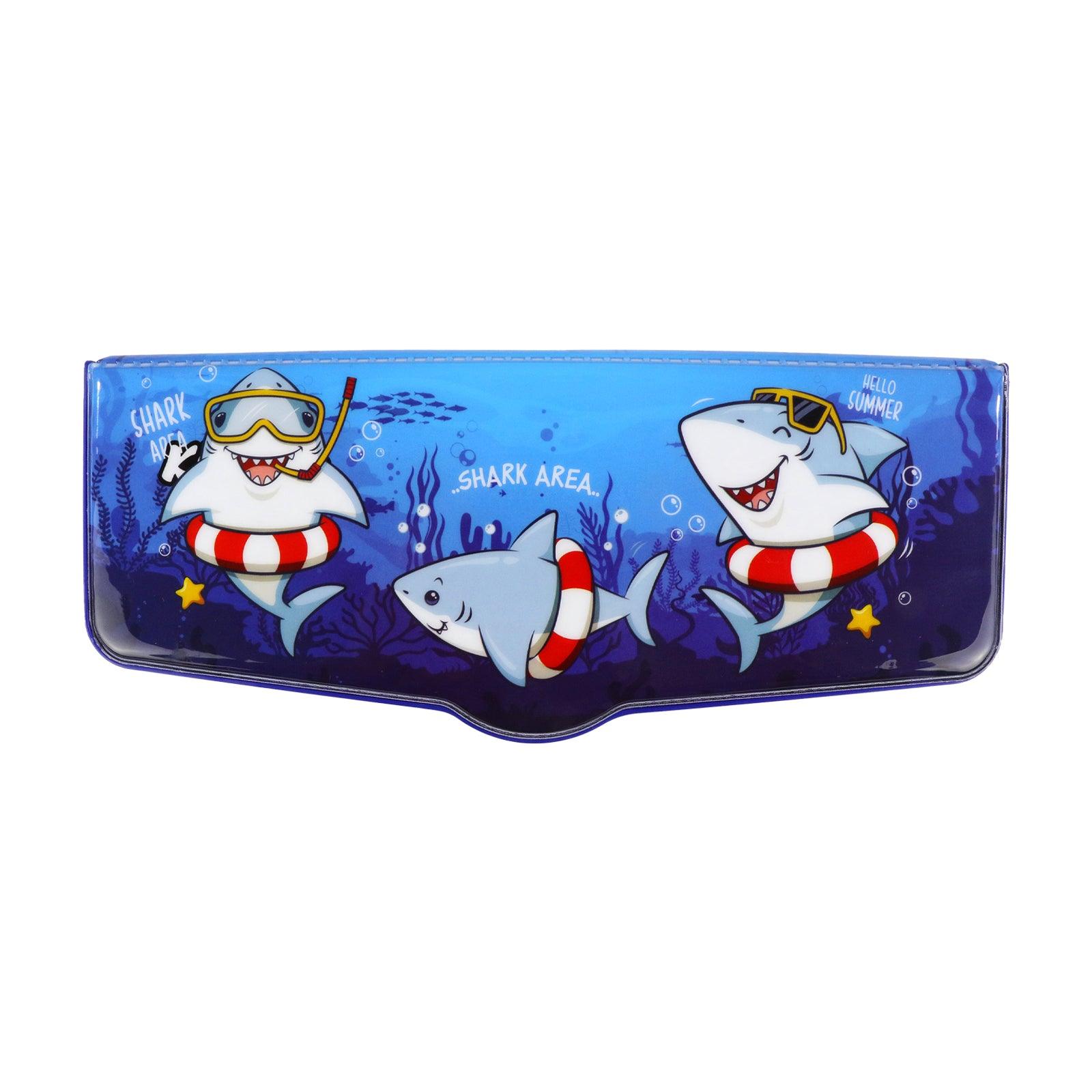 Smily Kiddos Pop Out Pencil box Shark Theme - Blue