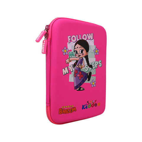 Image of Smily Kiddos - Licensed Chhota Bheem  - Stylish & Spacious Hardtop EVA Pencil Case Chutki Follow my Steps - Pink