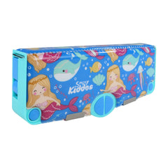 Smily Kiddos Pop Out Pencil box  Mermaid Theme - Blue