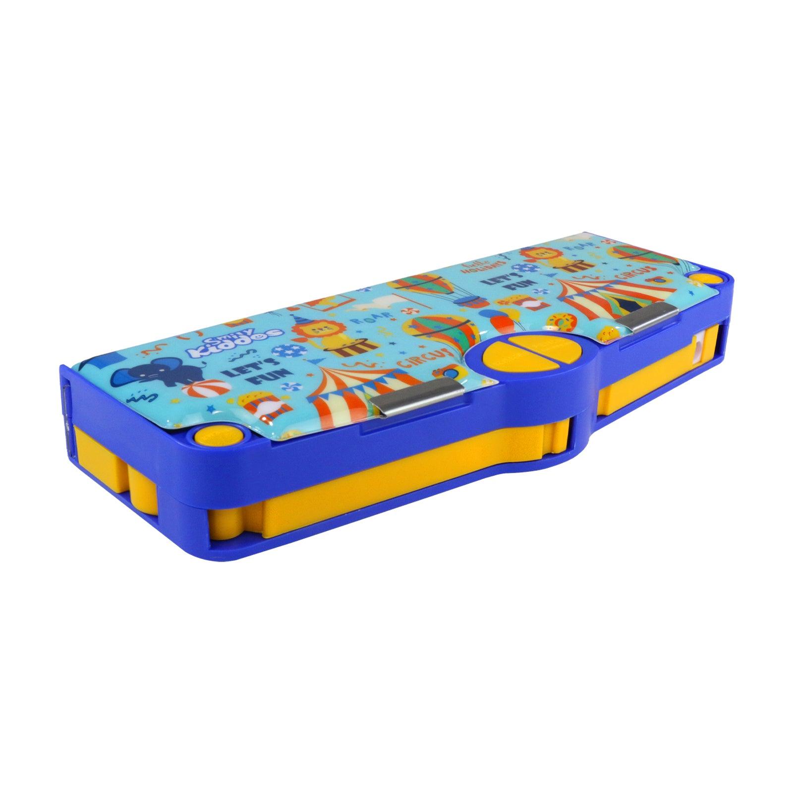 Smily Kiddos Pop Out Pencil box Circus Theme - Light Blue