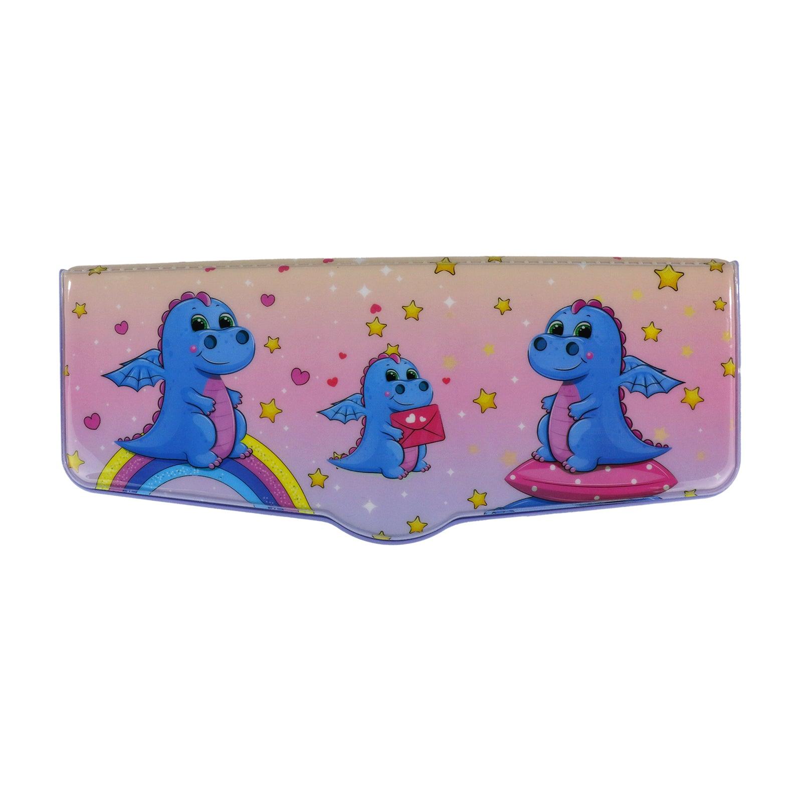 Smily Kiddos Pop Out Pencil box Dragon Theme - Light Pink