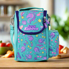 Smily Kiddos Strap Lunch Bag V2 Unicorn Theme Green