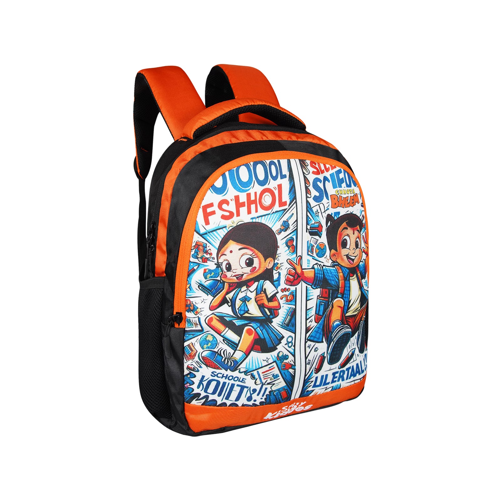 Licensed Chhota Bheem Preschool Backpack – Vibrant Orange Kid's School Bag