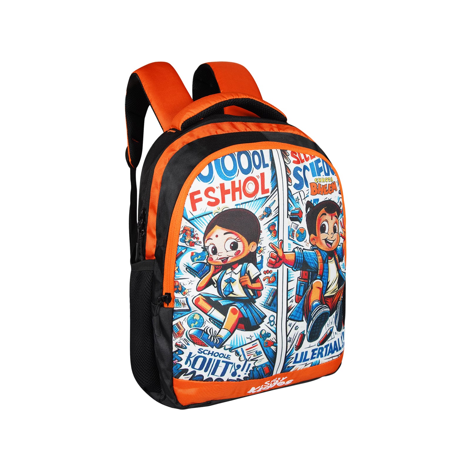 Licensed Chhota Bheem Preschool Backpack – Vibrant Orange Kid's School Bag