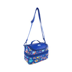 Double Decker Lunch Bag V3 | Gamer Theme | Insulated & Spacious Lunch Tote for Kids - Blue