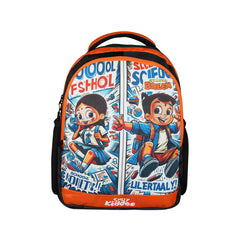 Licensed Chhota Bheem Preschool Backpack – Vibrant Orange Kid's School Bag