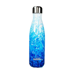 Snow Flake Theme straight water bottle stainless steel