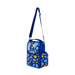 Smily Kiddos Strap Lunch Bag V2 Space Theme Blue