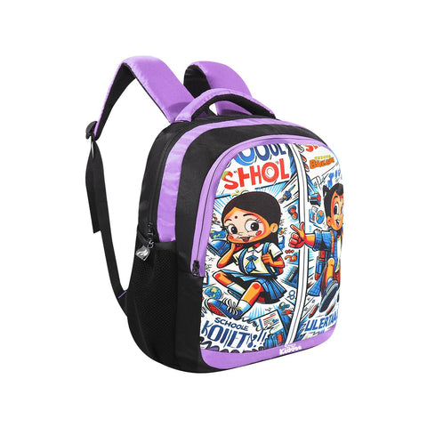 Image of Smily Kiddos - Licensed Chhota Bheem Preschool Backpack I - Purple