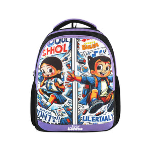 Smily Kiddos - Licensed Chhota Bheem Preschool Backpack I - Purple