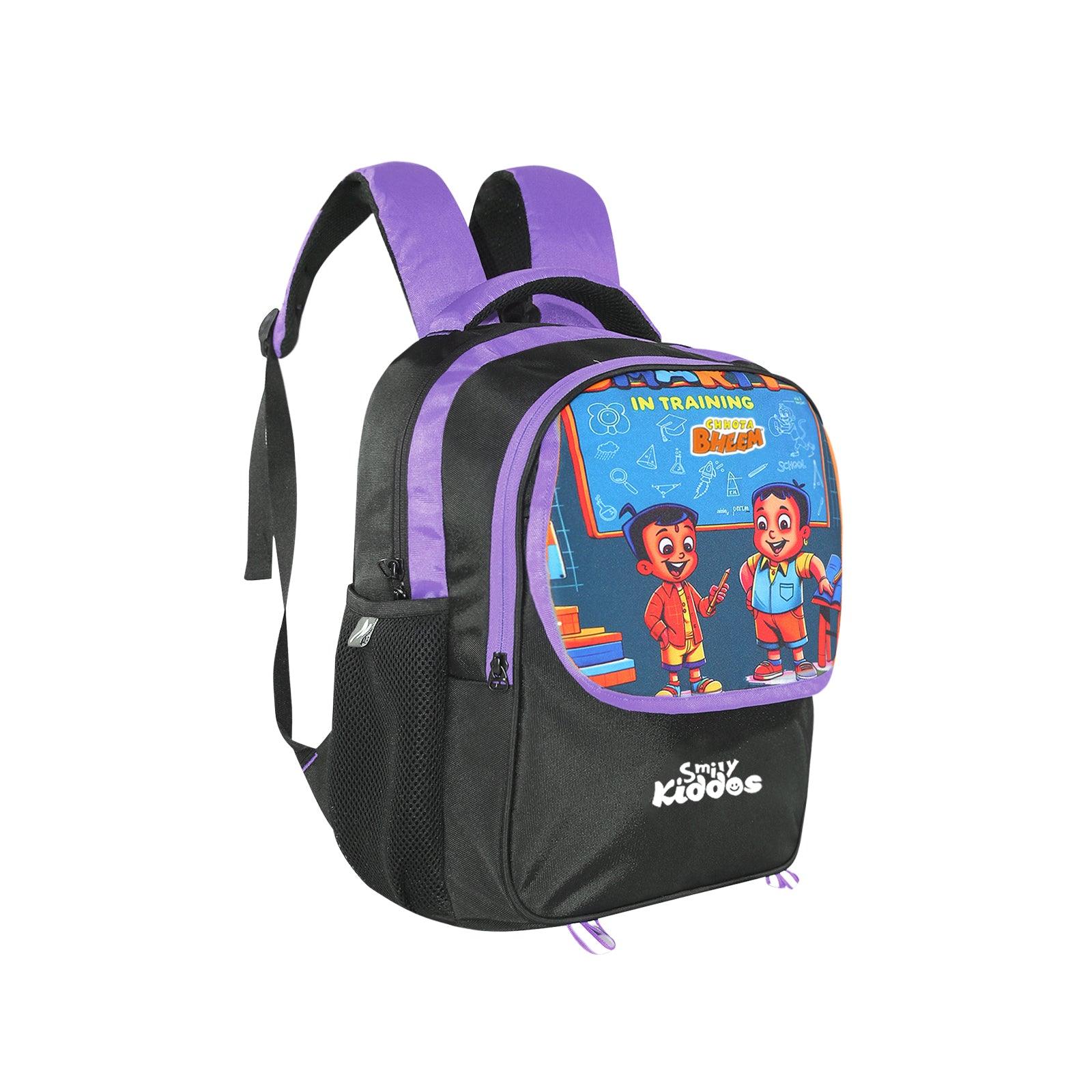 Smily Kiddos - Licensed Chhota Bheem Preschool Backpack III - Purple