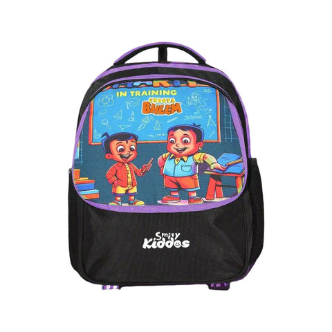 Image of Smily Kiddos - Licensed Chhota Bheem Preschool Backpack III - Purple