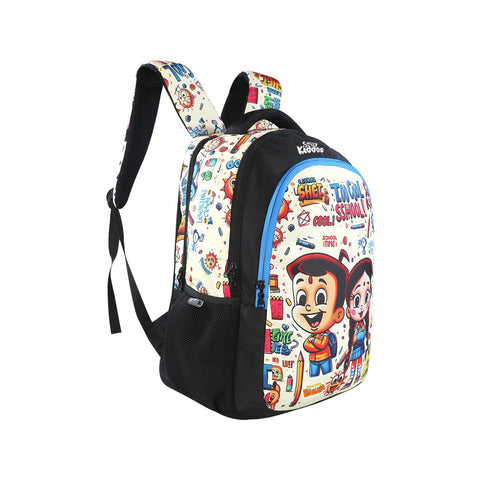 Image of Smily Kiddos - Licensed Chhota Bheem Junior Backpack Too Cool III -Black & T Blue