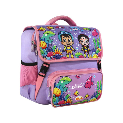 Image of Smily Kiddos - Licensed Chhota Bheem Preschool Backpack I -purple