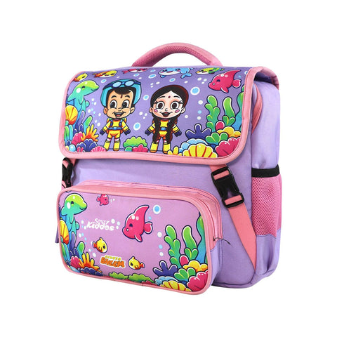 Image of Smily Kiddos - Licensed Chhota Bheem Preschool Backpack I -purple