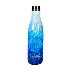 Snow Flake Theme straight water bottle stainless steel top straight no cap