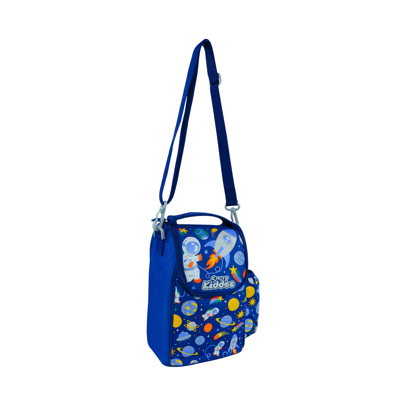 Smily Kiddos Strap Lunch Bag V2 Space Theme Blue