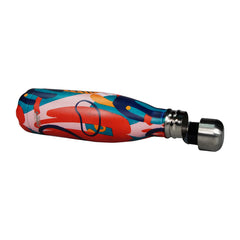 Abstract Theme kids water bottle for girls open2