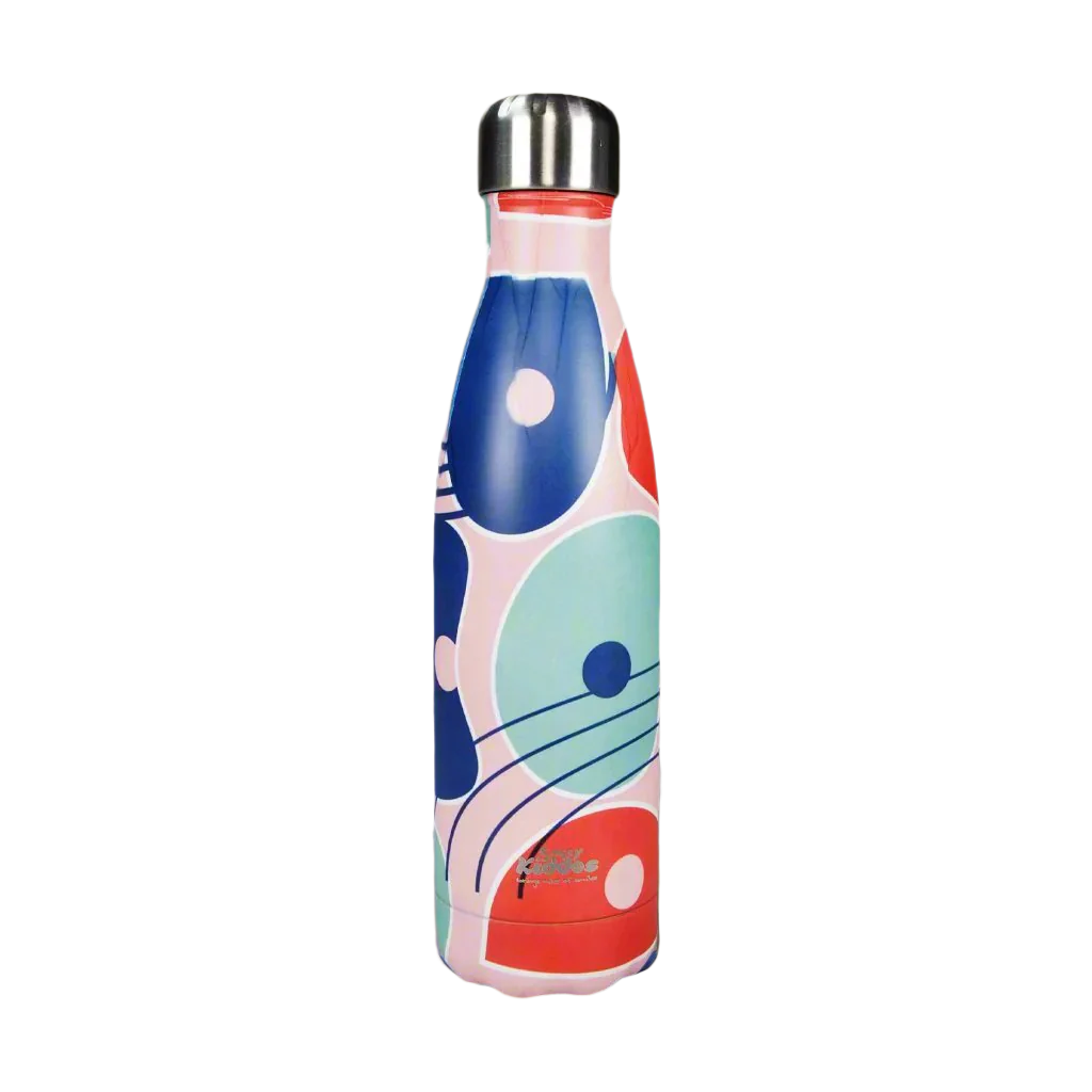 Abstract Theme Multicolor water bottle steel 500ml